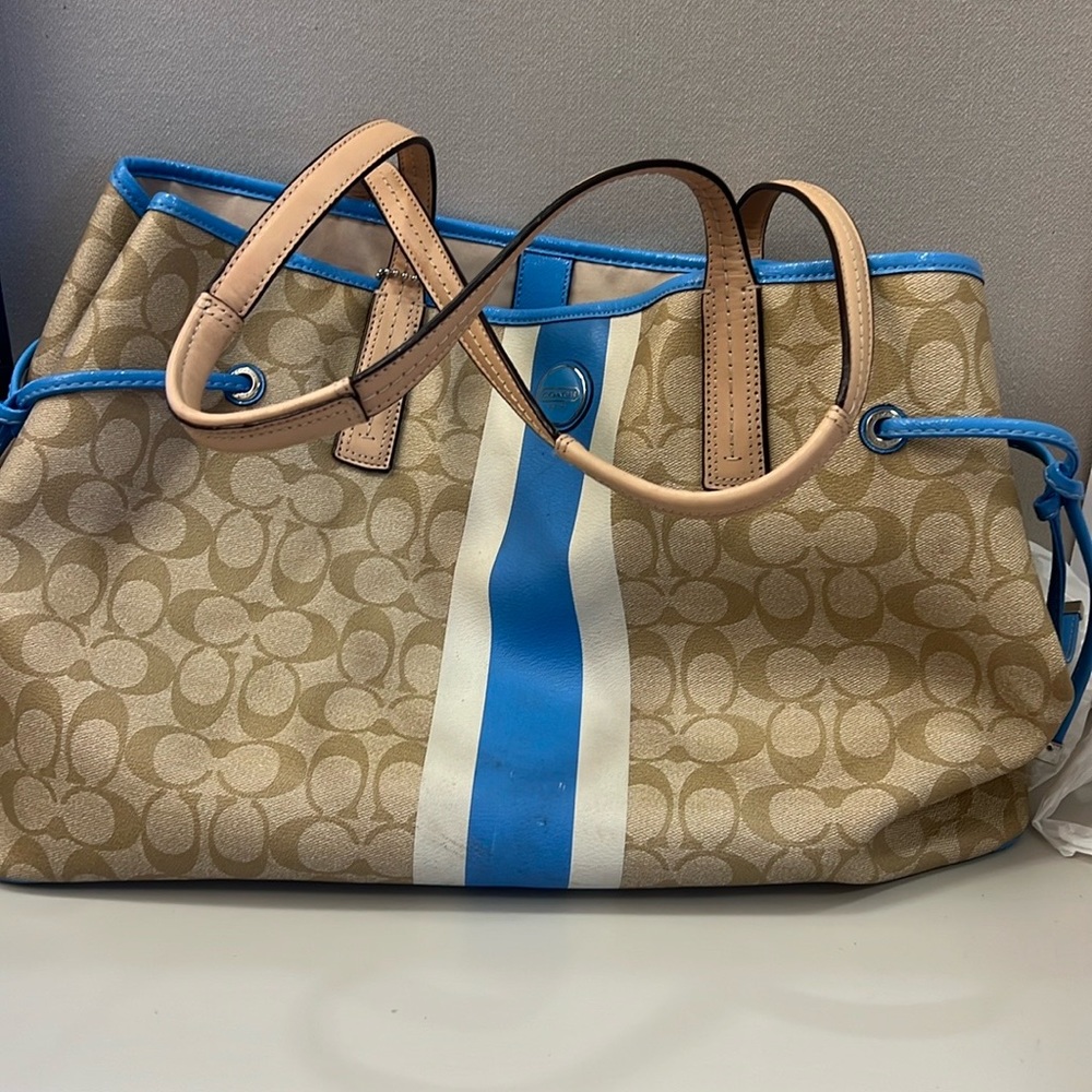 Coach large tote bag